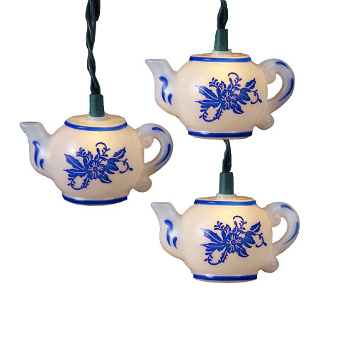 Kurt Adler UL 10-Light Teapot Light Set