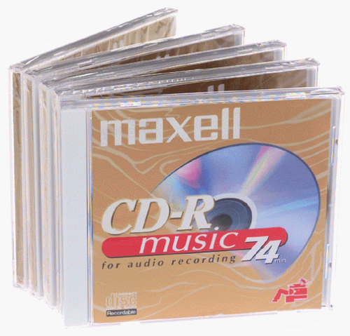 Maxell 74-Minute Music CD-R (5-Pack)