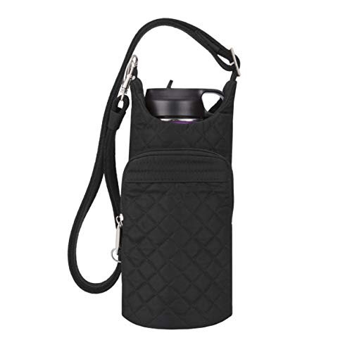 Travelon: Boho Water Bottle Tote Pouch - Black