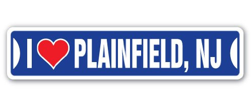 I Love Plainfield, New Jersey Street Sign nj City State us Wall Road décor Gift I Love Plainfield, New Jersey Street Sign nj City State us Wall Road décor Gift