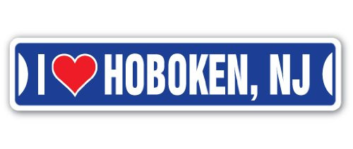 I Love Hoboken, New Jersey Street Sign nj City State us Wall Road décor Gift I Love Hoboken, New Jersey Street Sign nj City State us Wall Road décor Gift