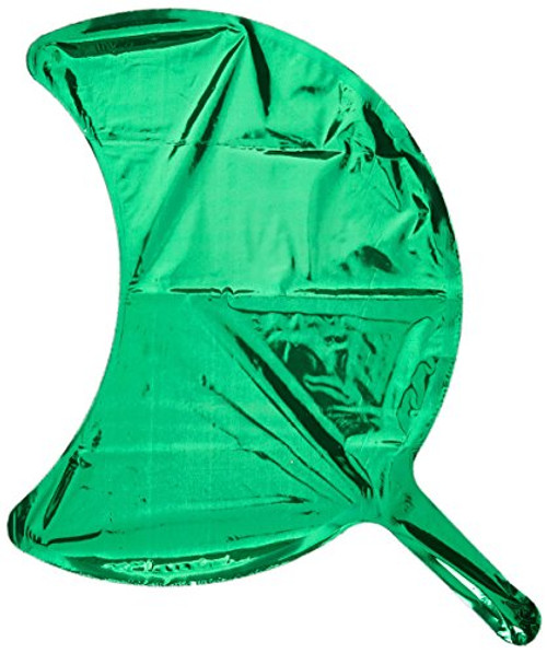 Anagram International Crescent Foil-Flat-Balloon, 10", Green