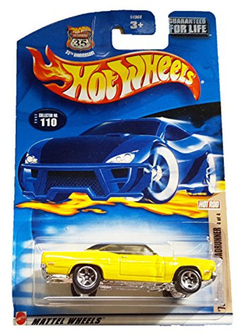 Hot Wheels 2002-110 Hot Rod Magazine Series #4 1970 Plymouth Roadrunner 1:64 Scale Hot Wheels 2002-110 Hot Rod Magazine Series #4 1970 Plymouth Roadrunner 1:64 Scale
