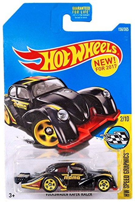 Hot Wheels 2017 HW Speed Graphics Volkswagen Kafer Racer 156/365, Black