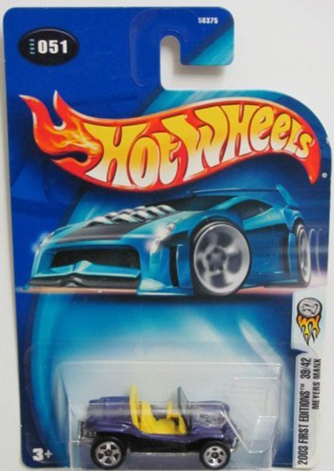 Hot Wheels 2003-051 (51) First Editions Meyers Manx HIGHWAY 35 PURPLE 1:64 Scale