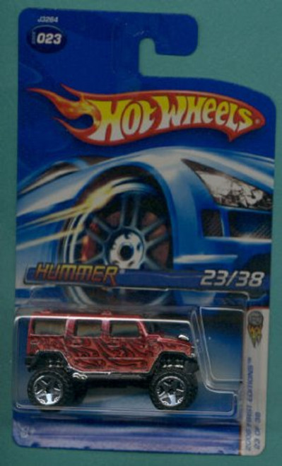 Mattel Hot Wheels 2006 First Editions 1:64 Scale Red Hummer Die Cast Car #023