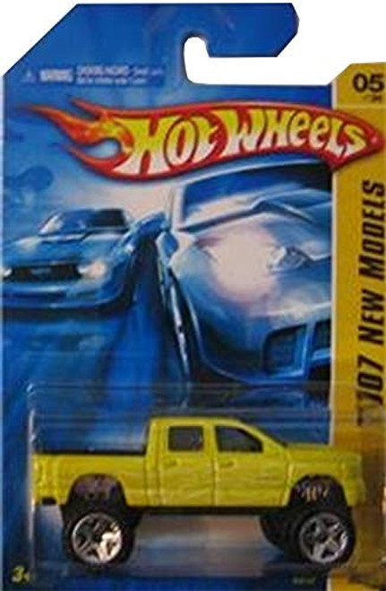 Hot Wheels 2007 New Models 1:64 Scale Yellow Dodge Ram 1500 Die Cast Car #005