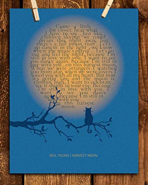 "Neil Young-Harvest Moon"- Song-Word Art- 8 x 10" Wall Art Print. Music Poster Print- Ready To Frame. Home Decor-Studio-Bar-Dorm-Man Cave Decor. Perfect for All Crosby, Stills, Nash & Young Fans. "Neil Young-Harvest Moon"- Song-Word Art- 8 x 10" Wall Art Print. Music Poster Print- Ready To Frame. Home Decor-Studio-Bar-Dorm-Man Cave Decor. Perfect for All Crosby, Stills, Nash & Young Fans.