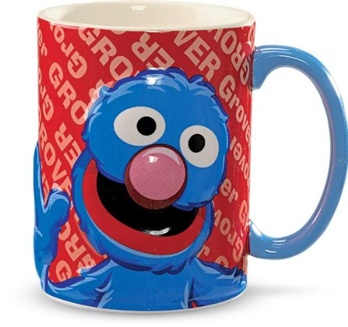 Sesame Street Grover 14 oz. Ceramic Mug - New Sesame Street Grover 14 oz. Ceramic Mug - New