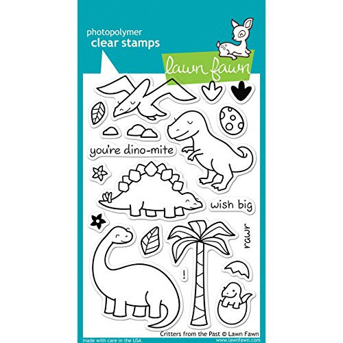 Lawn Fawn Clear Stamps - Critters From The Past #LF602 Lawn Fawn Clear Stamps - Critters From The Past #LF602