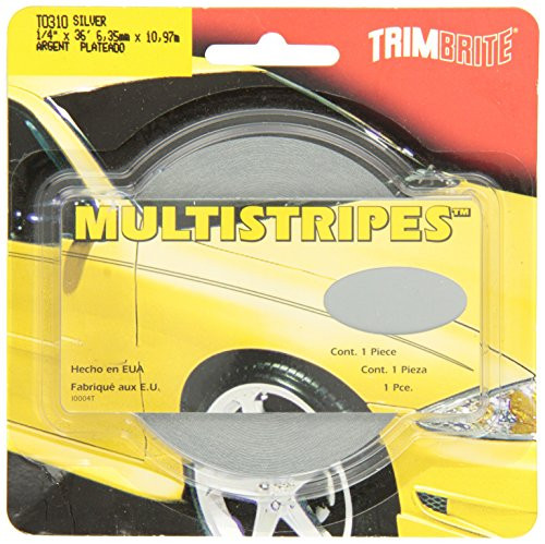 Trimbrite T0310 Multistripe 1/4"" Tap Slvr