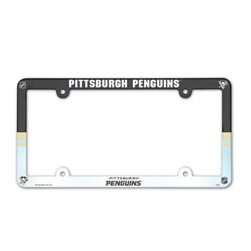 WinCraft NHL Pittsburgh Penguins Full Color License Plate Frame, Team Color, One Size
