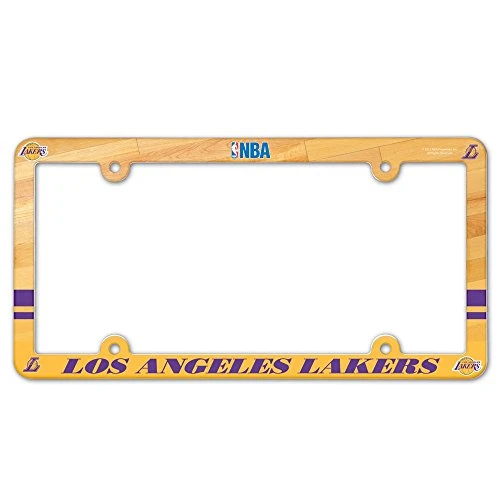 NBA Los Angeles Lakers Full Color License Plate Frame, Team Color, One Size