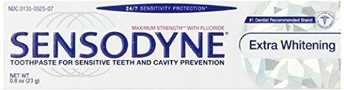 Sensodyne Extra Whitening Travel Size Toothpaste - 0.8 Oz, 5 Pack