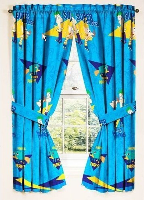 Disneys Phineas and Ferb Drapes