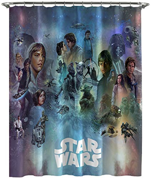 Jay Franco Star Wars Celebration Limited Edition Shower Curtain, Blue Jay Franco Star Wars Celebration Limited Edition Shower Curtain, Blue