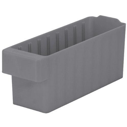 Akro-Mils 31142 AkroDrawer Plastic Storage Drawer, 11-5/8" L x 3-3/4" W x 4-5/8" H, Grey, Case of 6