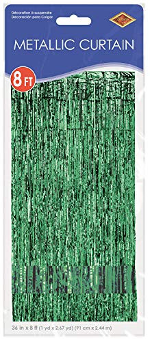 1-Ply FR Gleam 'N Curtain (green) Party Accessory  (1 count) (1/Pkg)
