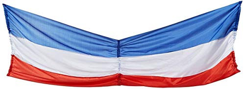 Patriotic Fabric Bunting (Red, White, Blue) Party Accessory (1 Count) (1/pkg) Pkg/3