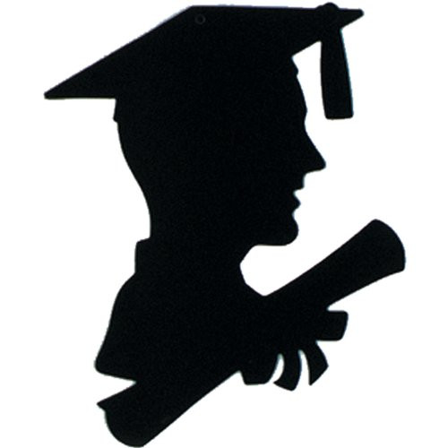 Boy Graduate Silhouette Party Accessory (1 count)