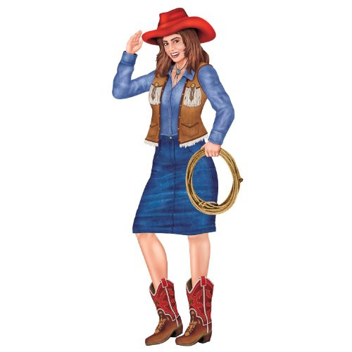 Jointed Cowgirl Party Accessory (1 count) (1/Pkg)