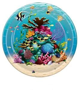 Under the Sea Plates Party Accessory (1 Count) (8/pkg) Pkg/3