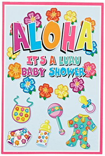 Hula Baby Invitations (envelopes included)    (8/Pkg)