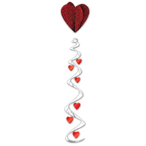 Jumbo Heart Whirl Party Accessory (1 count) (1/Pkg)