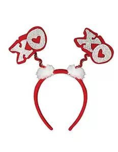 Glittered Xoxo Boppers Party Accessory (1 Count) Pkg/3