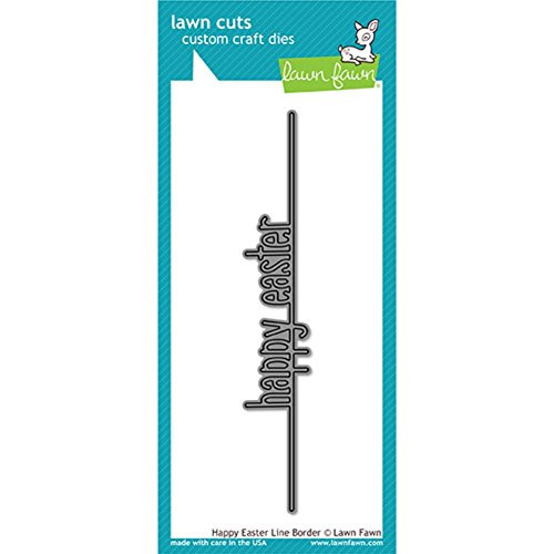 Lawn Fawn Lawn Cuts Custom Craft Die LF1616 Happy Easter Line Border