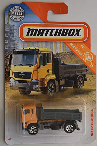 Matchbox Construction Series Man TGS Dump Truck 2/20, Yellow