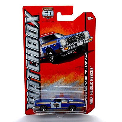Matchbox Dodge Monaco Police CAR MBX Heroic Rescue 60th Anniversary 2013 Basic Die-Cast Vehicle (#110 of 120)