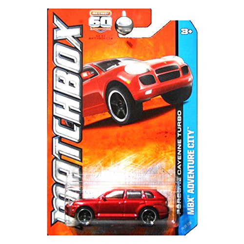 Matchbox Porsche Cayenne Turbo (RED) MBX Adventure City 60th Anniversary 2013 Basic Die-Cast Vehicle (#24 of 120) Matchbox Porsche Cayenne Turbo (RED) MBX Adventure City 60th Anniversary 2013 Basic Die-Cast Vehicle (#24 of 120)