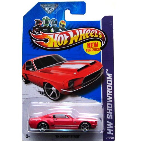 Hot Wheels 2013 245 '68 Shelby GT 500 Red by Mattel