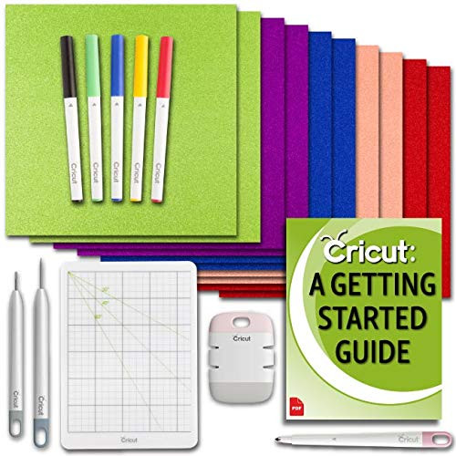 Cricut Machine Paper: Shimmer Card Pack, Essential Craft Tools, Writing and Coloring Pen Set