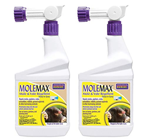 Bonide Products 690 Ready to Spray Mole Repellent, Quart, Pack of 2 Bonide Products 690 Ready to Spray Mole Repellent, Quart, Pack of 2