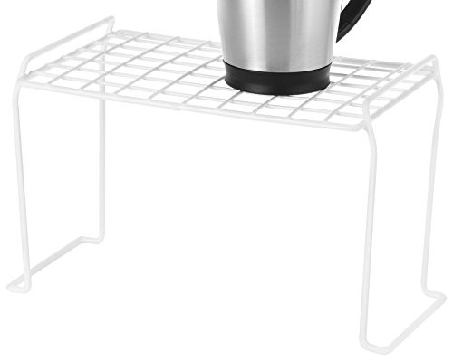 Whitmor White Wire Stacking Shelf Small