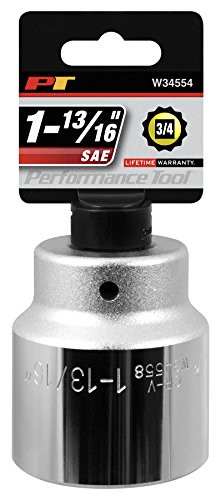 Performance Tool W34572 3/4" Drive 12-Point SAE Standard Socket, 2-1/4"