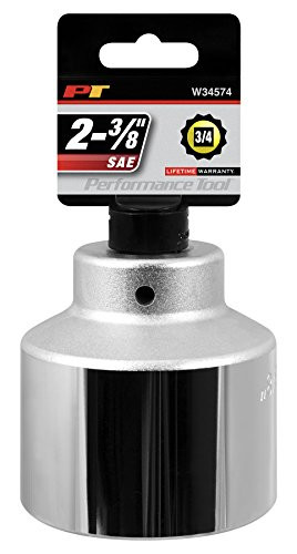 Performance Tool W34574 3/4" Drive 12-Point SAE Standard Socket, 2-3/8"