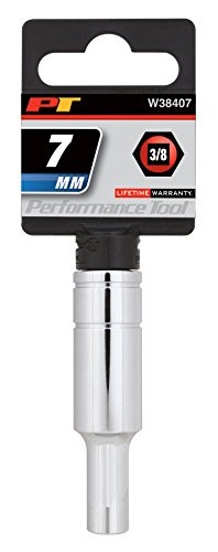 Performance Tool W38407 3/8" Drive 6-Point Socket, 7mm