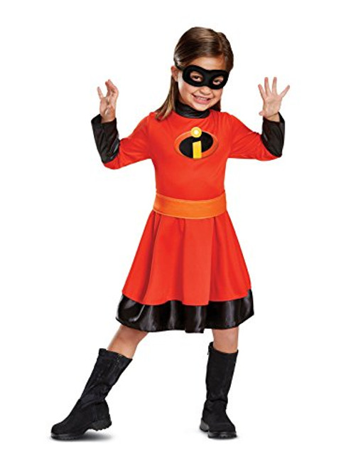 Disguise Violet Classic Toddler Child Costume, Red, Medium/(3T-4T) Disguise Violet Classic Toddler Child Costume, Red, Medium/(3T-4T)
