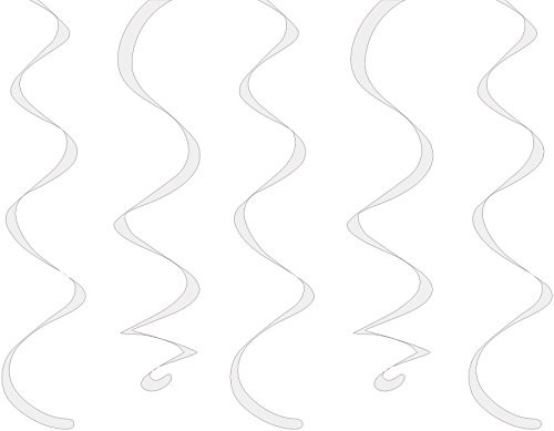 Creative Converting 30190 Dizzy Danglers, One Size, White