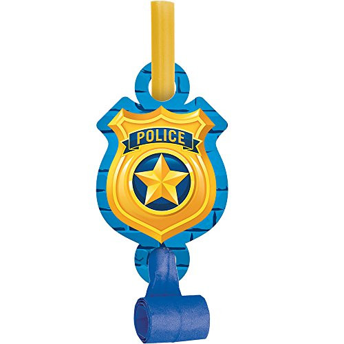 Police Party Blowers, 8 ct