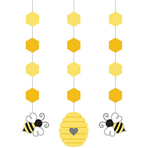 Creative Converting 340103 Bumblebee Baby Hanging Decorations, 32", Multi-color