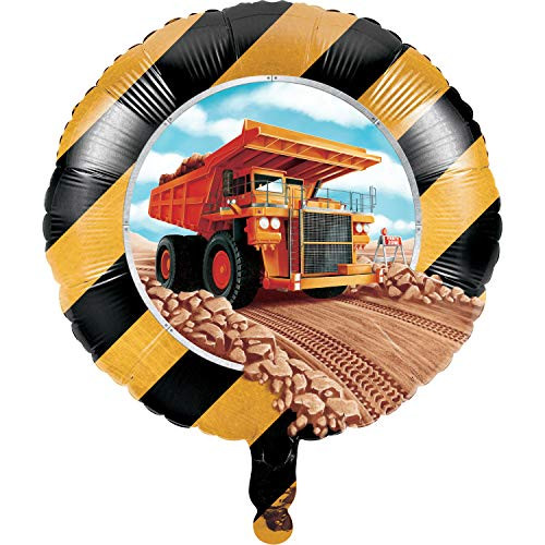 Big Dig Construction Mylar Balloon, 1 ct