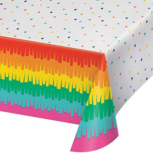 Fiesta Fun Plastic Tablecloth, 1 ct
