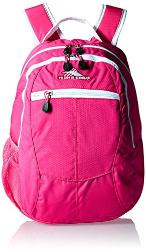 High Sierra Curve Backpack, Flamingo/White
