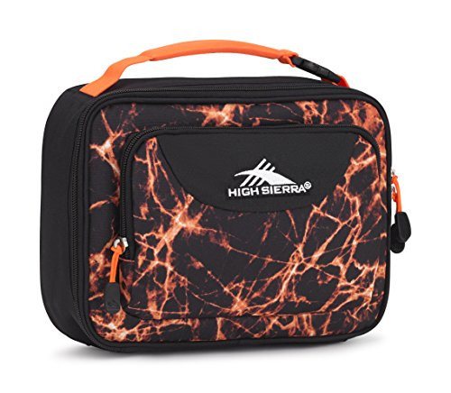 High Sierra Single Compartment Lunch Bag, Fireball/Black/Electric Orange