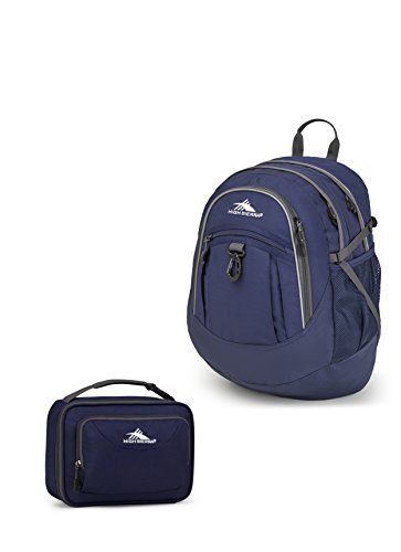 High Sierra Fatboy Backpack + Single Compartment Lunch Kit - True Navy/Mercury