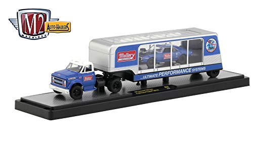 M2 Machines 1967 Chevrolet C60 Truck & 1968 Pontiac Firebird 400 H.O 2018 Auto-Haulers Release 32 - Castline 1:64 Scale Die-Cast Vehicle & Display Case (R32 18-23)